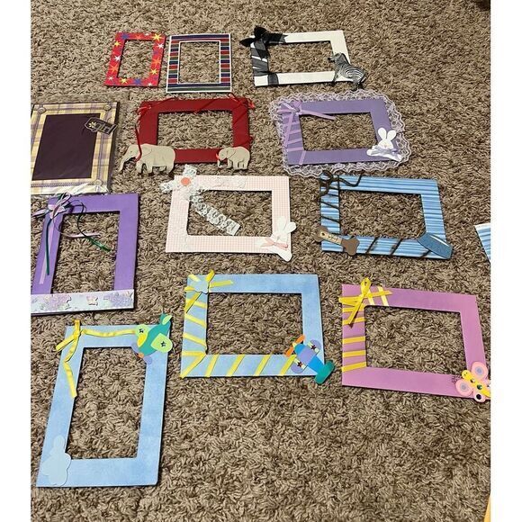 10 Handmade frames from scrapbooking, card‎ making, crafts new - Picture 1 of 12